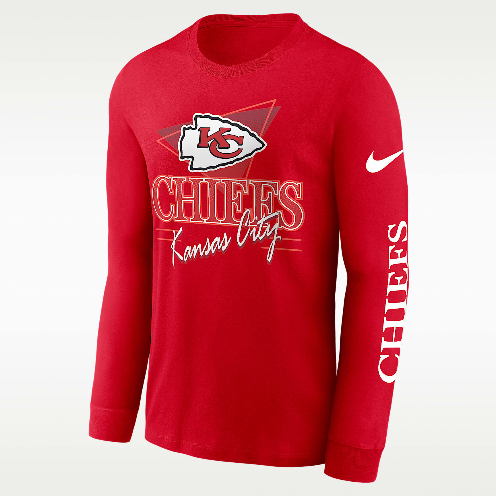Kansas City Chiefs Rewind Men's Nike NFL Long-Sleeve T-Shirt. Nike.com